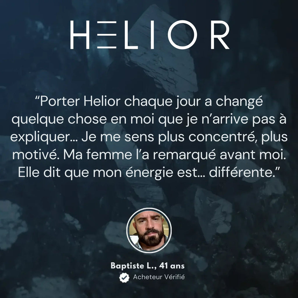 Helior Bracelet Magnétique Hématite Naturelle - FitGlamMix