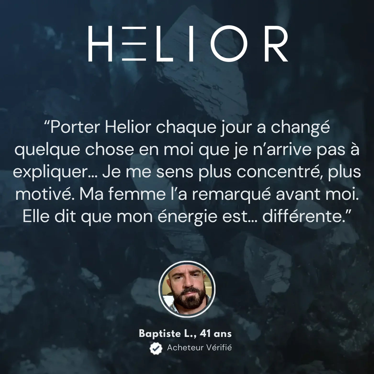 Helior Bracelet Magnétique Hématite Naturelle - FitGlamMix