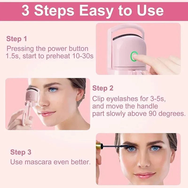 LuxCurls Electric Eyelash Curler - FitGlamMix