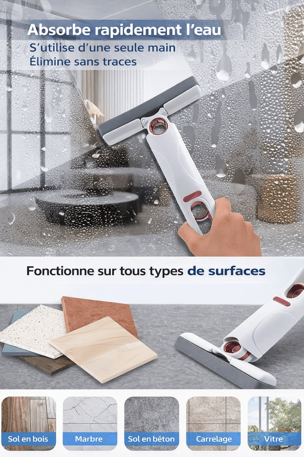 Mini Mop Magic Nettoyage Rapide Compact - FitGlamMix