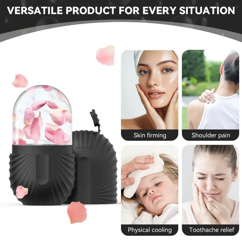 Silicone Cube Facial Ice Roller - FitGlamMix