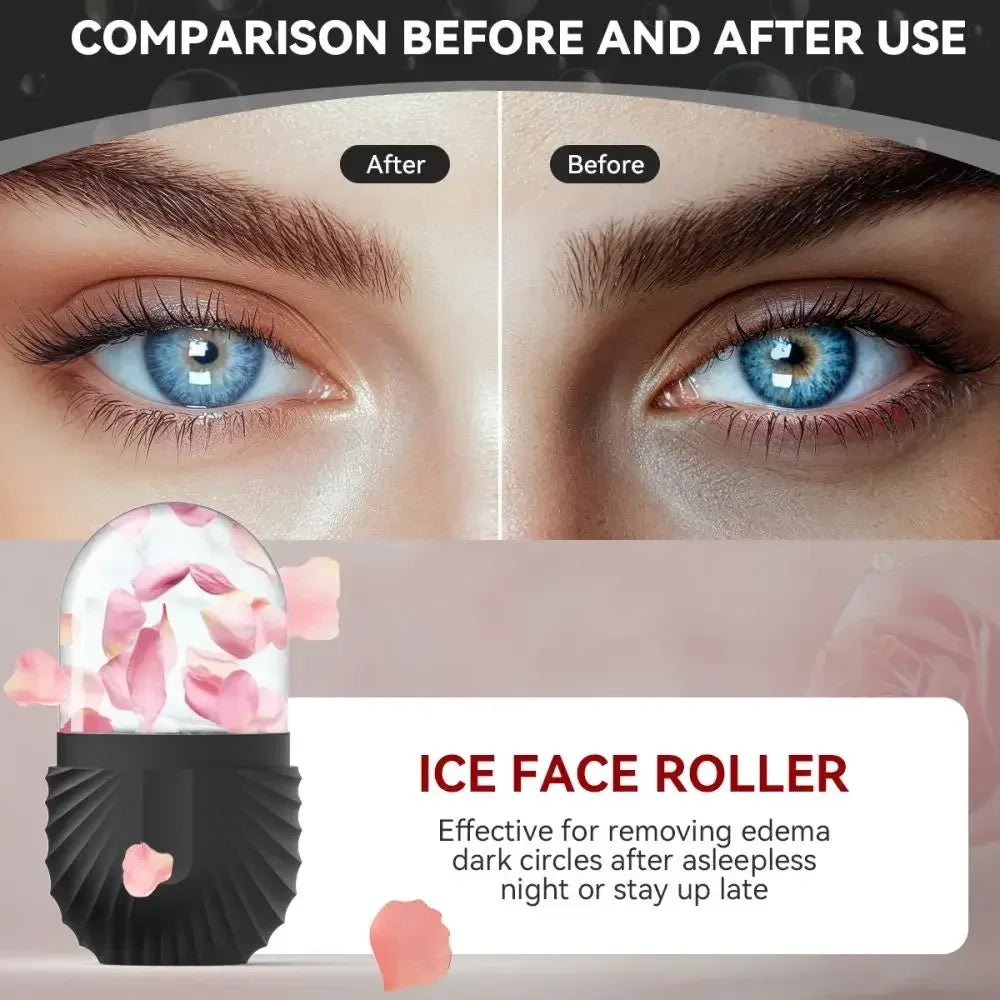 Silicone Cube Facial Ice Roller - FitGlamMix