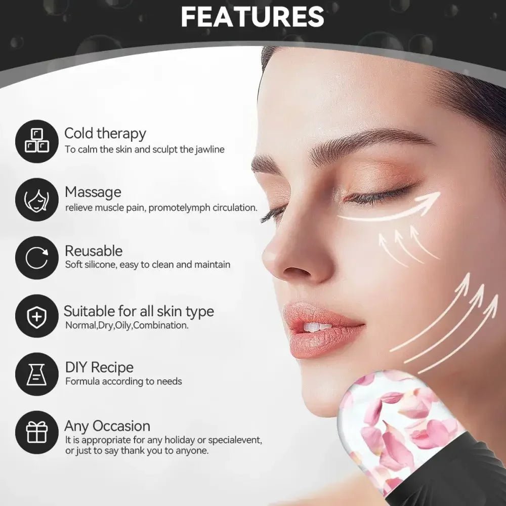 Silicone Cube Facial Ice Roller - FitGlamMix