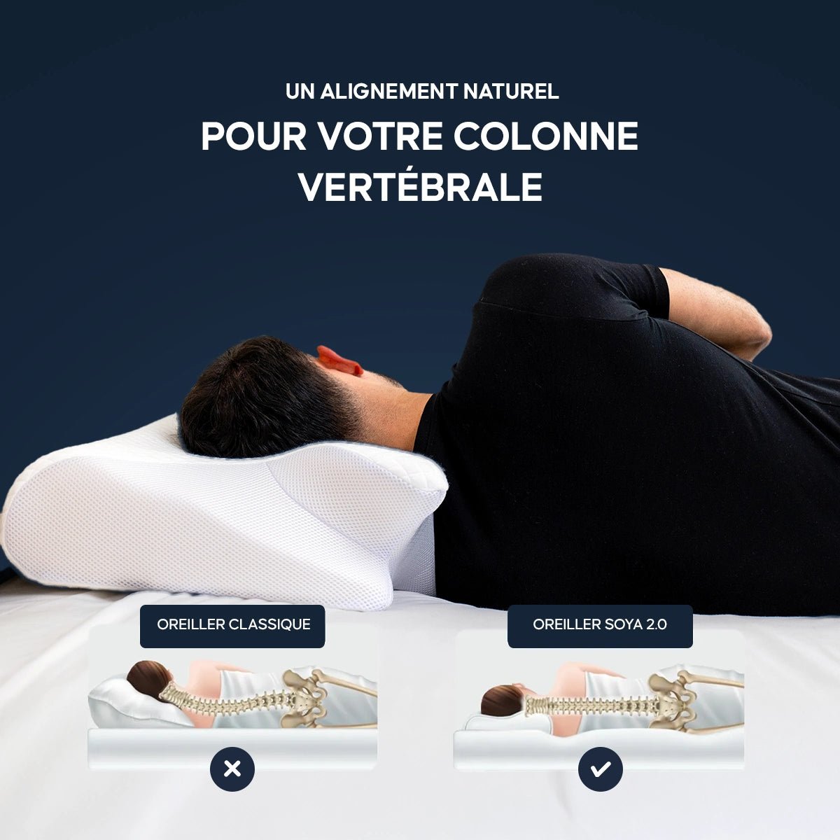Soya Oreiller Confort Cervical Papillon - FitGlamMix
