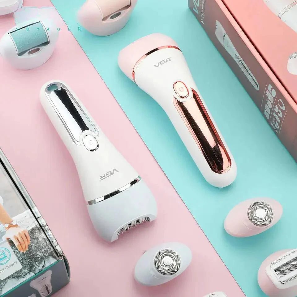 VGR Women's Epilator Shaver Set - FitGlamMix