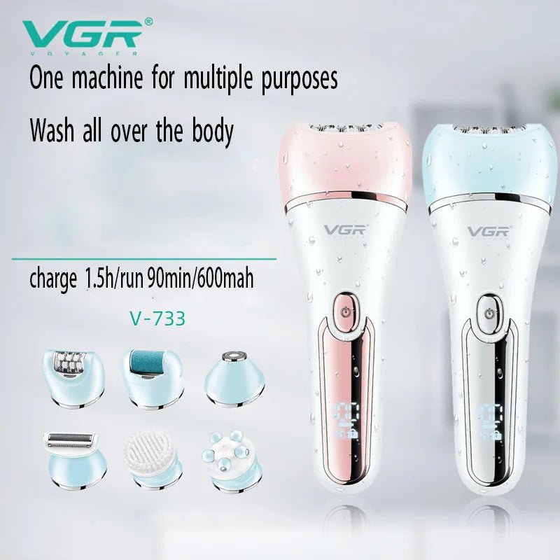 VGR Women's Epilator Shaver Set - FitGlamMix