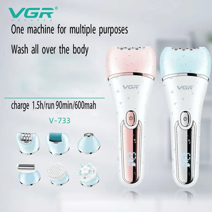 VGR Women's Epilator Shaver Set - FitGlamMix